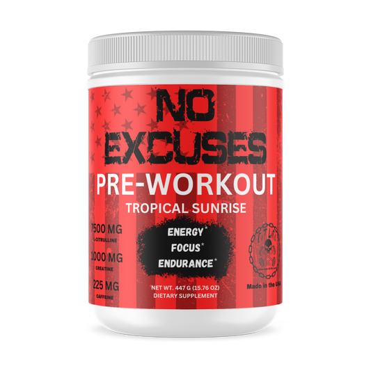 "NO EXCUSES" Pre-workout - Tropical Sunrise